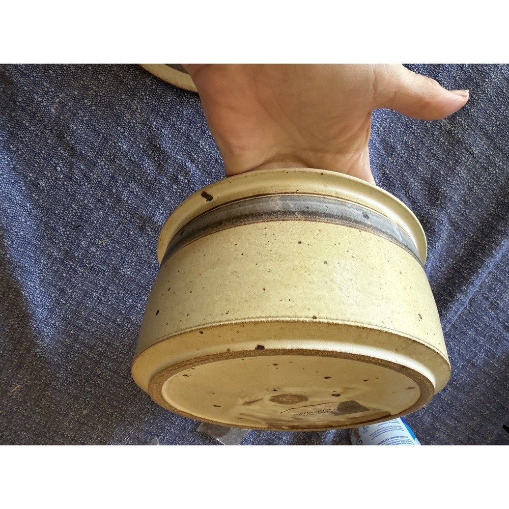 Vintage Studio Pottery Covered Dish Jar Stoneware Lidded Rustic VTG - Picture 9 of 14